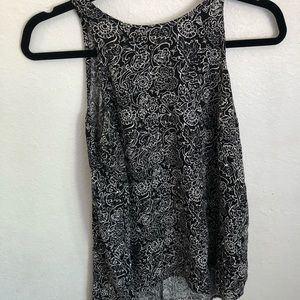 Black fancy tank top